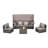 5 Pieces Outdoor Patio Wicker Daybed Furniture Set With Retractable Canopy, Storable Side Table, And Soft Cushions For Relaxing In Your Backyard Or Porch-618584857
