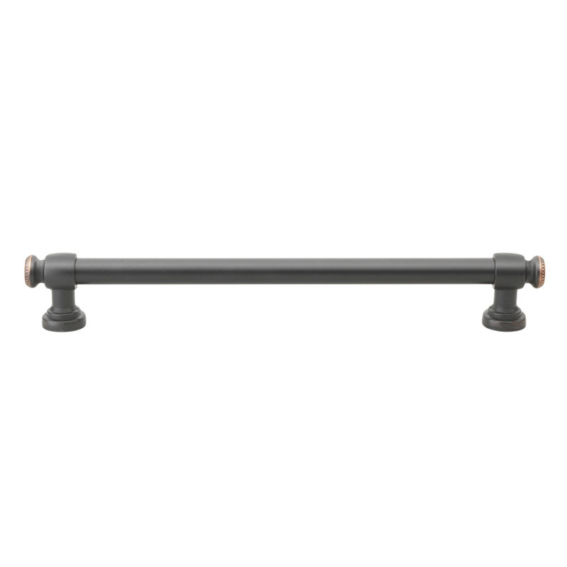 Poignée barre d'un centre à l'autre, Bronze huilé, 7.56"