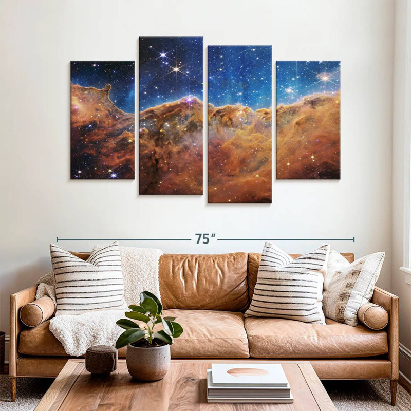 Oberle James Webb's Carina Nebula, 42" H x 68" W