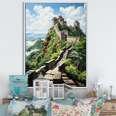 «Coryell Asian Art Great Wall of China I», reproduction d'art sur toile