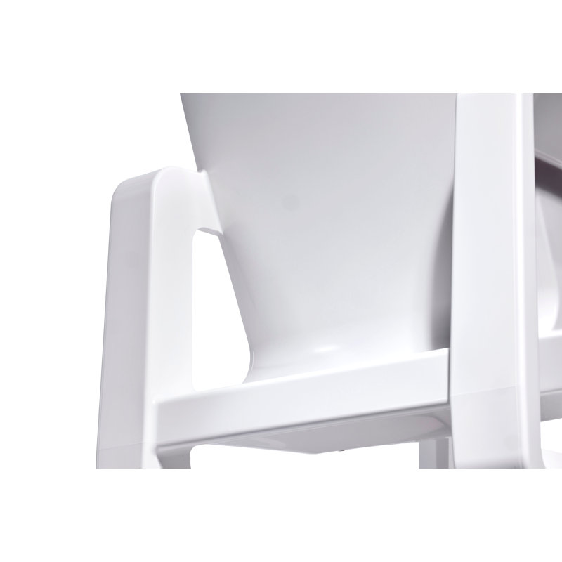 Deck Outdoor Lounge Chair, Highcloud White