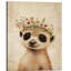 40*30,Plum Cute Meerkat Portrait Nursery Wall Decor Poster Lovely Garland Animal.