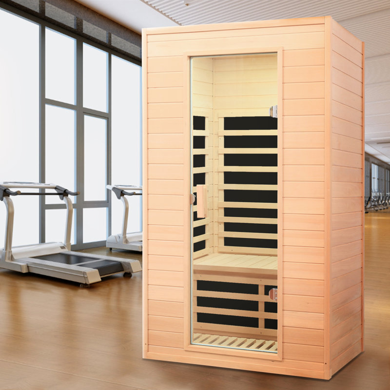 Sauna intérieur à infrarouge lointain à deux places Hemlock