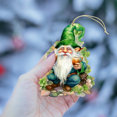 Lucky Leprechaun Wooden Ornaments By G. Debrekht
