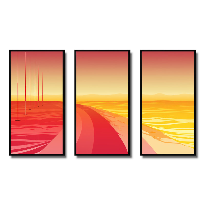 «Rose Luminous Evening Reverie II - Abstract Collages», art mural, H 40 po x l 60 po x P 1 po, Cadre flottant noir