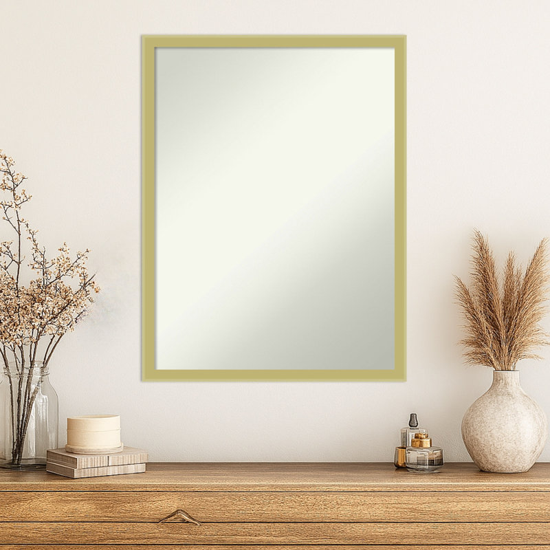 Miroir mural Incline, 25,5 po x 19,5 po, Doré clair