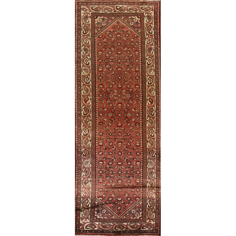 Tapis de couloir traditionnel en laine rétro 3 x 10