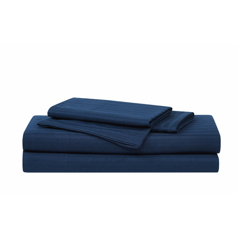 Ensemble de draps Royal Signature, Ensemble de draps pour grand lit avec un drap-hous, Bleu marine
