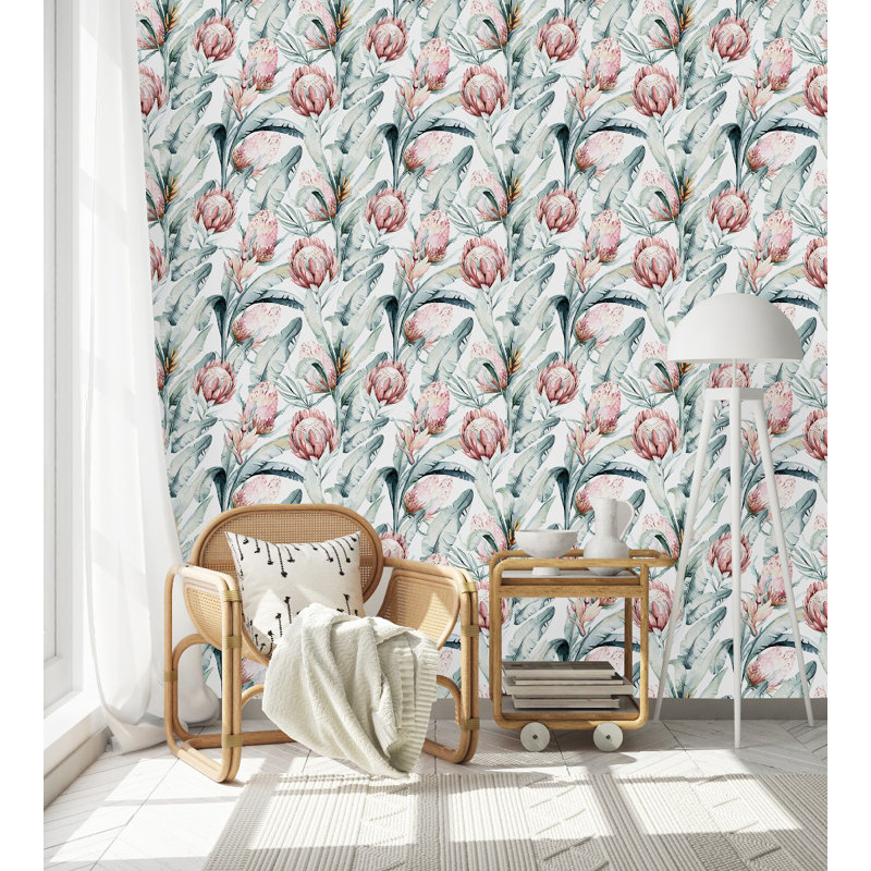 Peel & Stick Vinyl Floral, 2.08' W x 18.75' L