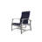 Belle Isle Sling Aluminum Frame Hidden Motion Chat/Lounge Chair With Marine Grade Polymer Arm Accent-98714564-98358304