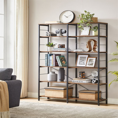 172.5cm H x 120cm W Metal Standard Bookcase