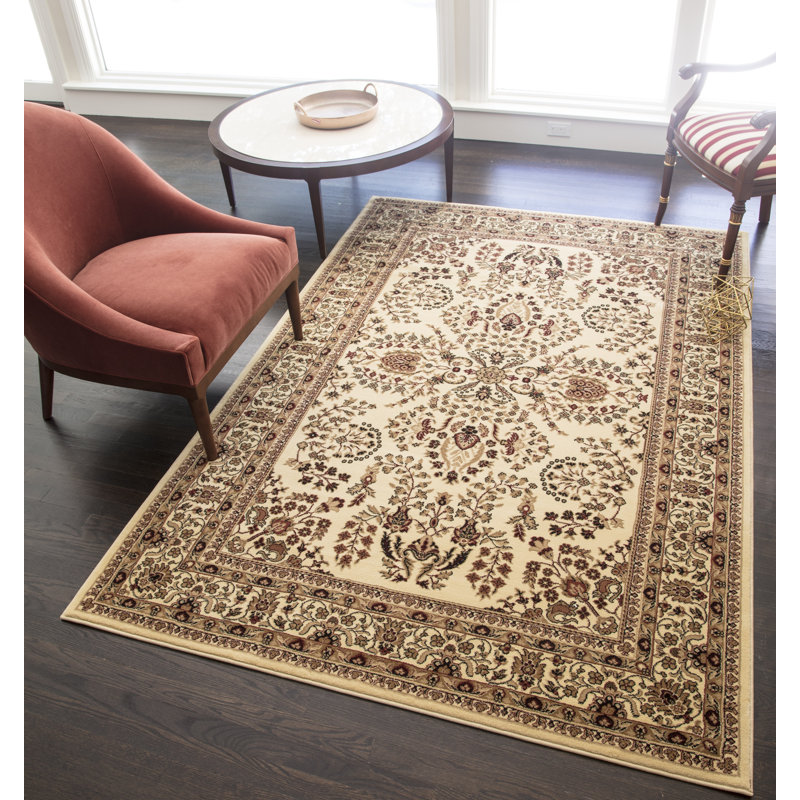 Gloucester Gilded Loom Oriental Cream Area Rug, Rectangle 3'11" x 5'3"