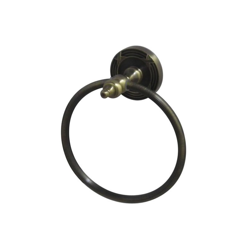 Templeton Wall Mounted Towel Ring, Vintage Brass