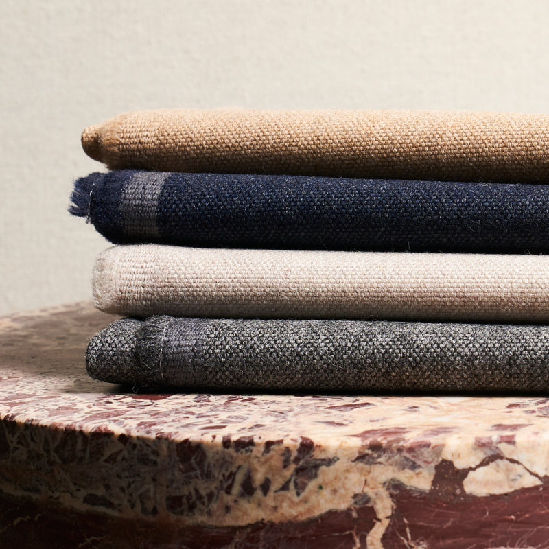 Schumacher x Patterson Flynn Atticus Wool Fabric, Linen
