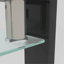 Table basse rectangulaire en verre noir, table basse transparente, tables d'appoint modernes pour le salon, meubles de salon-129505423