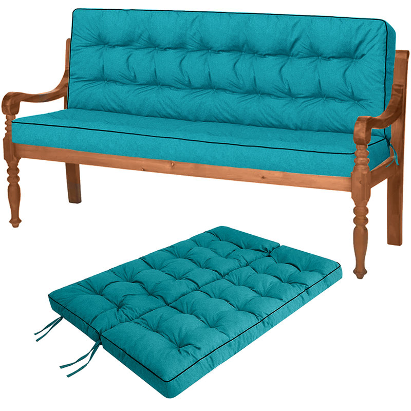 Coussins de banc, Bleu