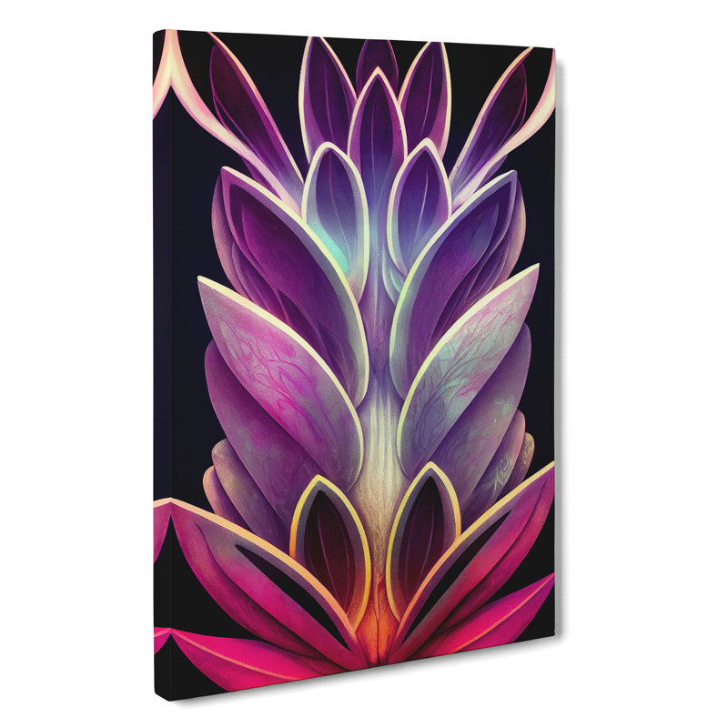The Splendorous Flower Abstract - Wrapped Canvas Print, 76cm H x 50cm W x 3cm D