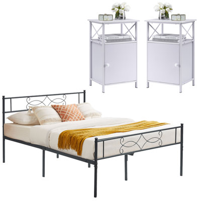 Ensemble de chambre à coucher en métal Alsa