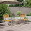 2 - Person Wood Patio Dining Set with Rectangular Table