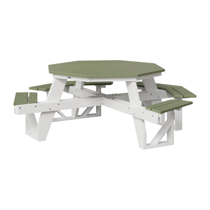 Table de pique-nique Ada, Sauge/blanc