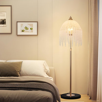 Lampe sur pied en laiton laiton avec hauteur réglable, design élégant et interrupteur à pied, éclairage de salon et de chambre à coucher pour la décoration intérieure