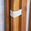 Canapé d'extérieur d'extérieur pour lit de jour, canapé 3 places avec accoudoirs pliables et 4 coussins de dossier, coussin amovible en teck et structure en bois d'acacia beige