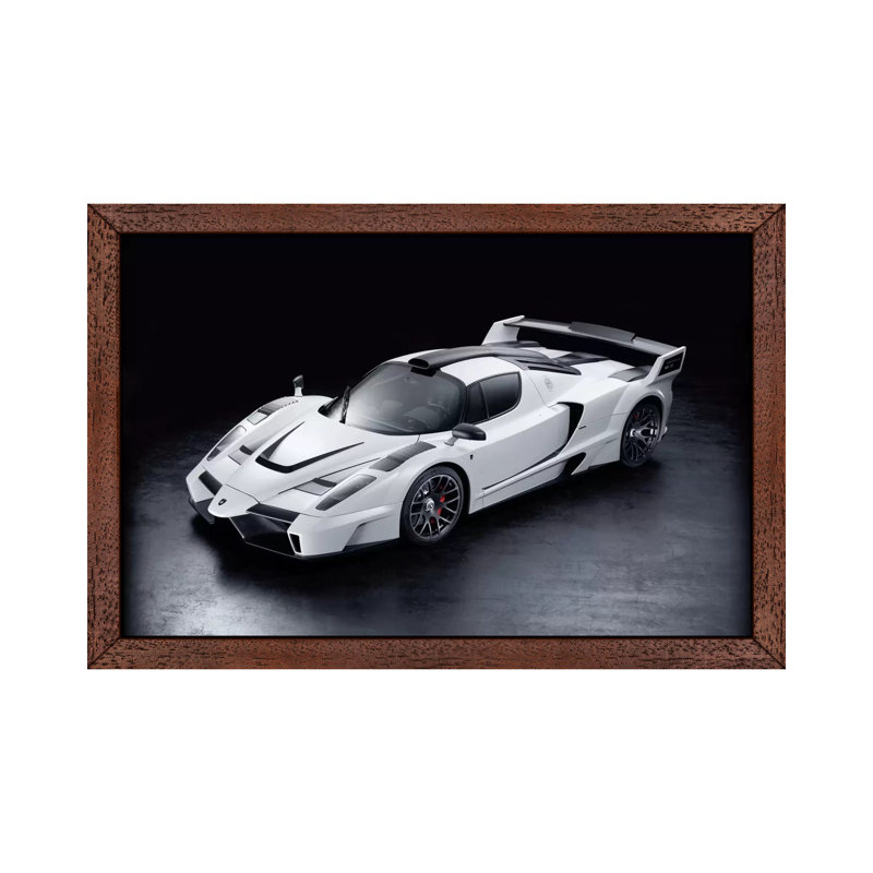 Ferrari Enzo Gemballa Mig-u1 - Floater Frame Print on Canvas, 66.04 cm H x 45.72 cm W, Brown