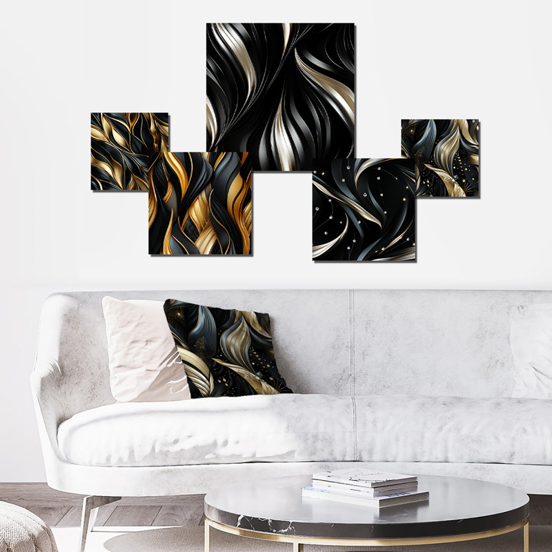 Churchwell - Marble Wall Art Set Of 5