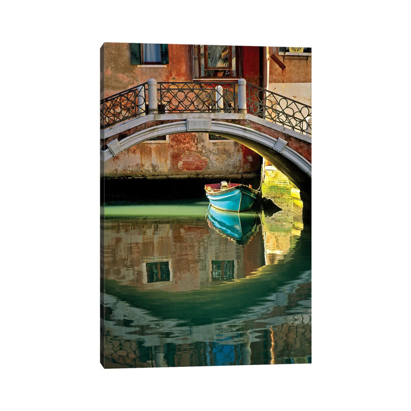 Italy, Venice. Canal Bridge And Building. by Jaynes Gallery - Wrapped Canvas Print, 20.32 cm H x 30.48 cm W