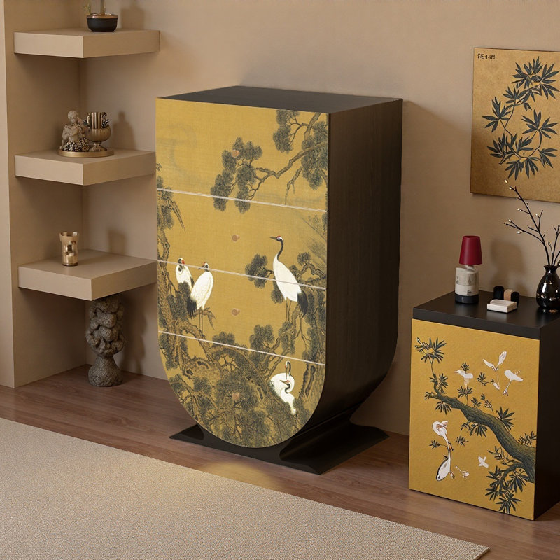 Armoire de rangement rétro de style chinois
