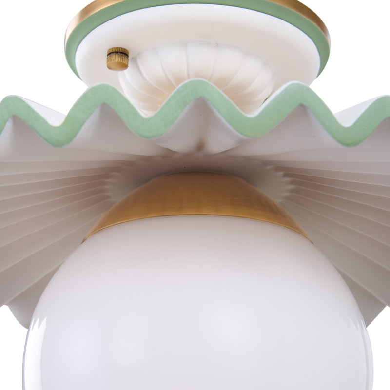 Amanda Lindroth Fancy Ruffle Flushmount