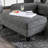 Contemporary Style Ottoman Chenille 1Pc Ottomans Living Room Furniture Plush Seat