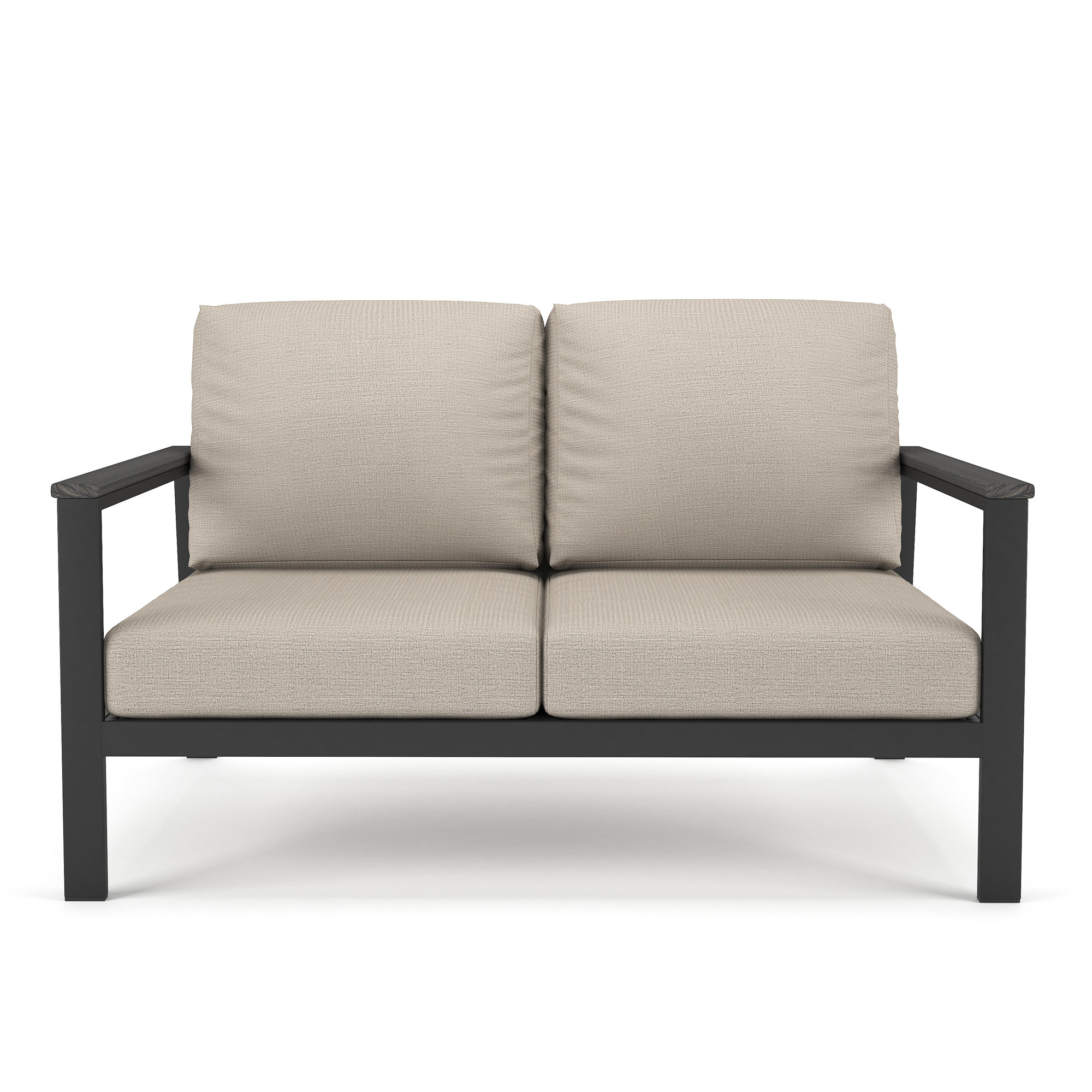 Townsend Loveseat with Sunbrella Cushion, Gray, Cast Silver Sunbrella®