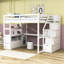 Lit mezzanine en bois Finck avec bureau, escalier et tablettes-1582894154-1582894156