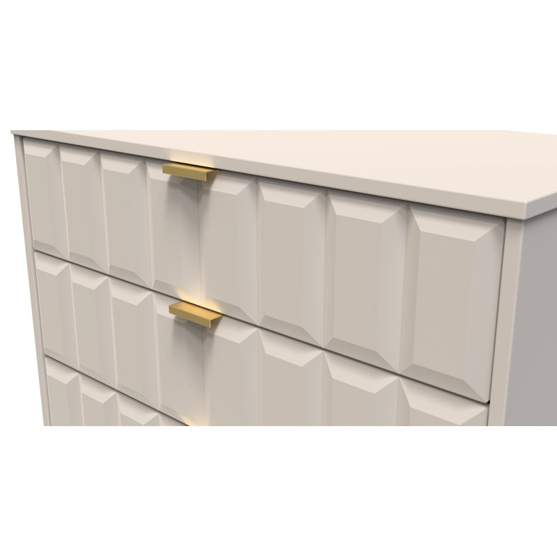 Allem 77cm W 3 - Drawer Chest of Drawers, Mushroom Matt