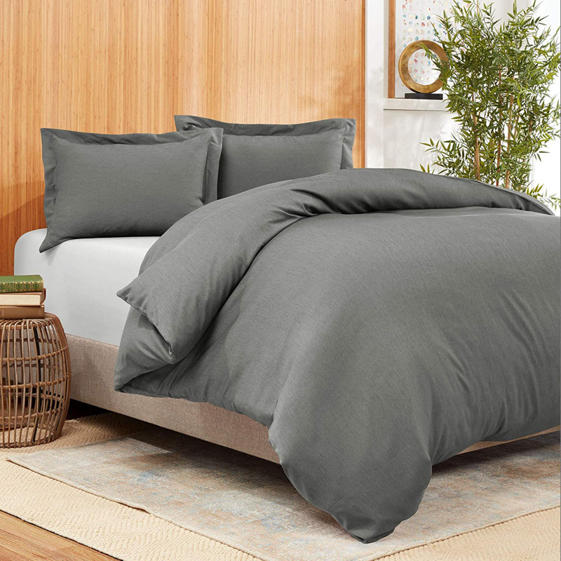 Duvet Cover, Dark Gray, Queen Duvet Cover
