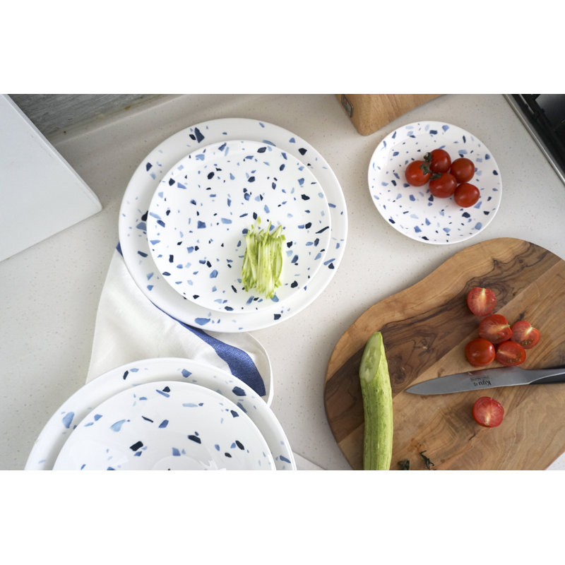 Terrazzo Azzurro Bone China Dinner Plate