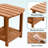 Outdoor HDPE Adirondack 2-Tier Weatherproof Patio Side Table-1173014599