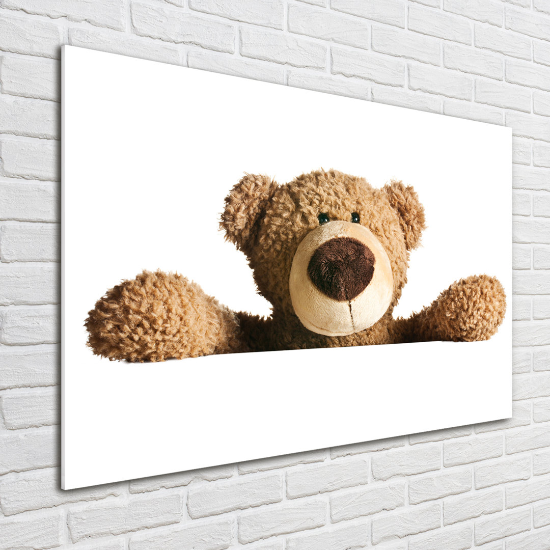 Glasbild Teddybär