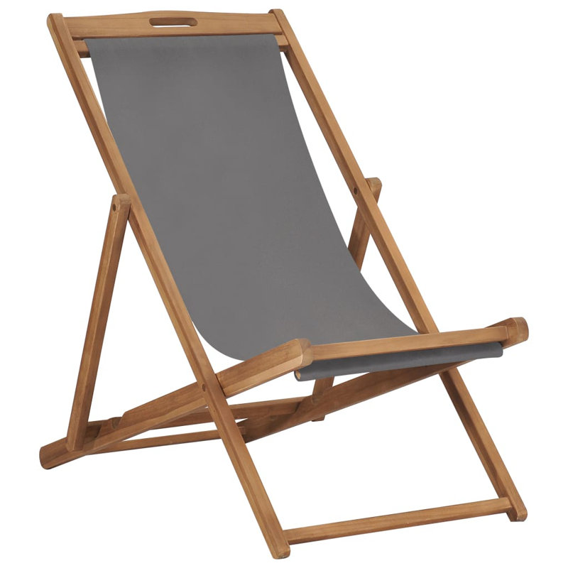 Hayg Folding Beach Chair, Grey