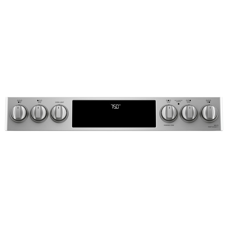 Café 30" 6.7 cu. ft. Smart Slide-in Electric Range with Convection and Radiant Cooktop, Stainless Steel