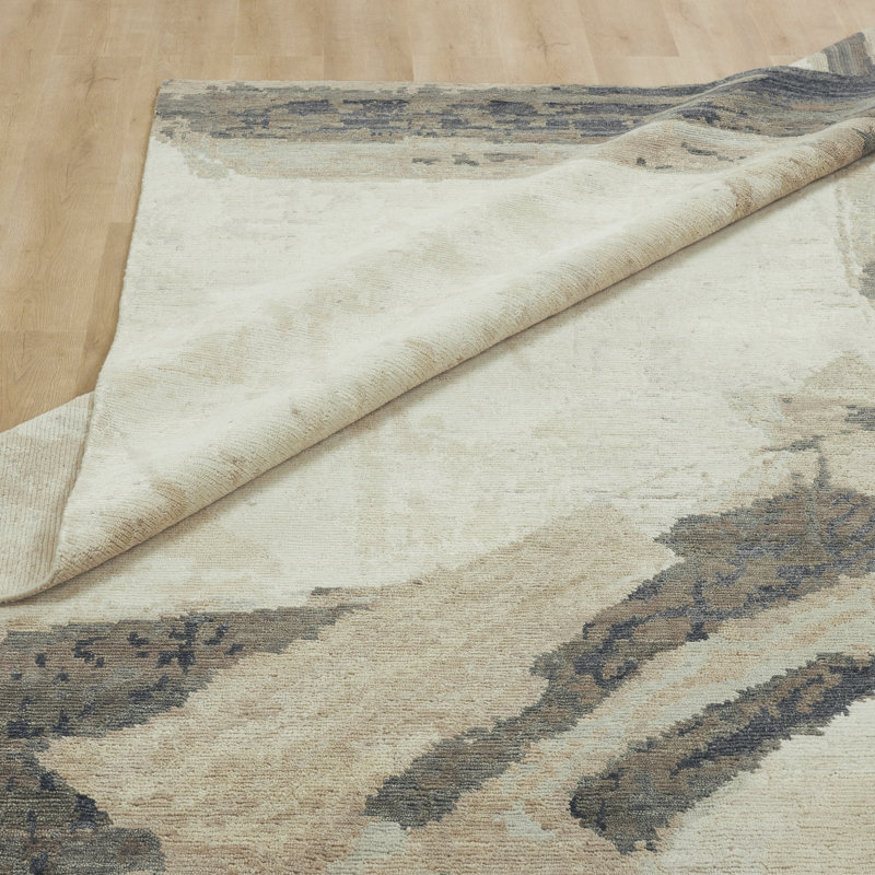 Tempo Canyon Echo Hand-Knotted Wool Area Rug, Rectangle 9' x 12'