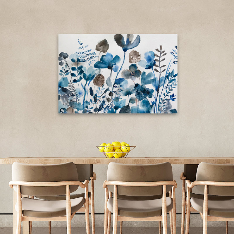 Paysage, nature, plantes, fleurs, abstrait, fleurs parfumées, art mural, H 24 po x l 36 po