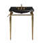 Meuble-lavabo mural en céramique noire 28 pouces-21383093-21383094-21383097