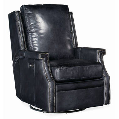 Lark Manor Andrena Genuine Leather Recliner with Nailhead Trim & Reviews