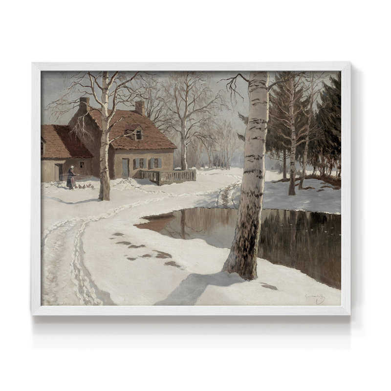 Paysages rétro-DCCVVI-impression encadrée - réaménageable, H 8 po x l 10 po, Blanc