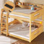 Grands lits superposés modernes, fabrication en bois avec rangement