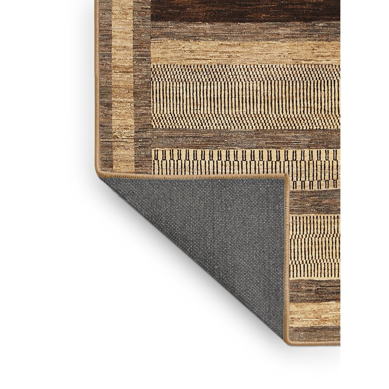 Tapis contemporain gris, Rectangle 4 pi x 6 pi