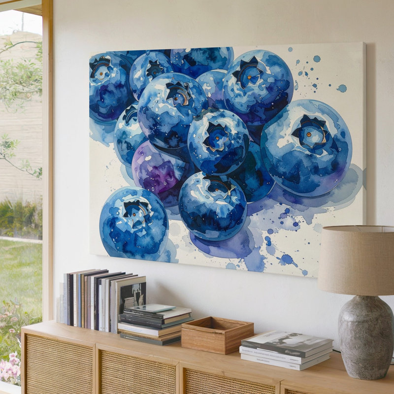 «Blueberry Burst», art mural, H 9 po x l 12 po