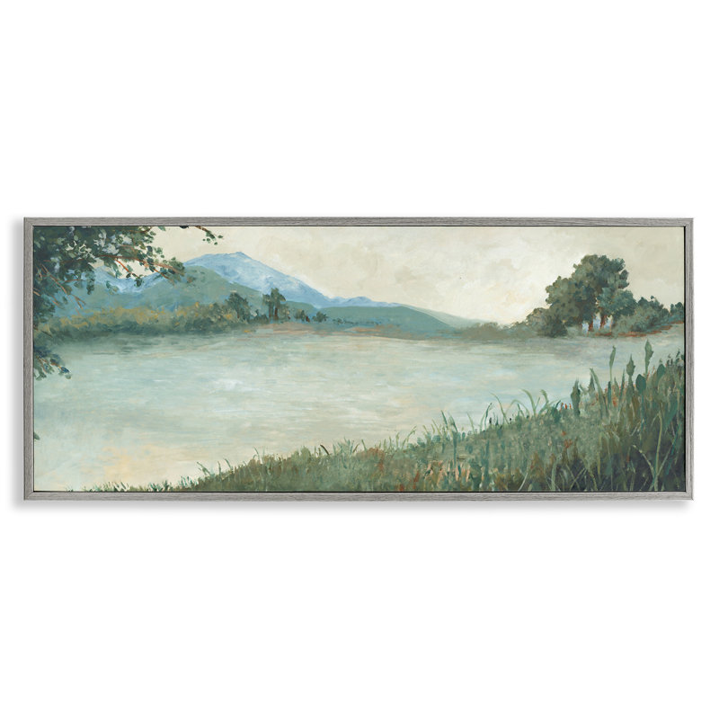Graminées par Scenic Lake, estampe numérique par Jacob Q, Estampe numérique Farmhouse, H 13 po x l 30 po